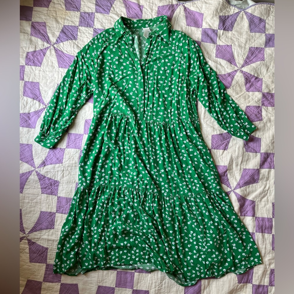HM floral tiered dress